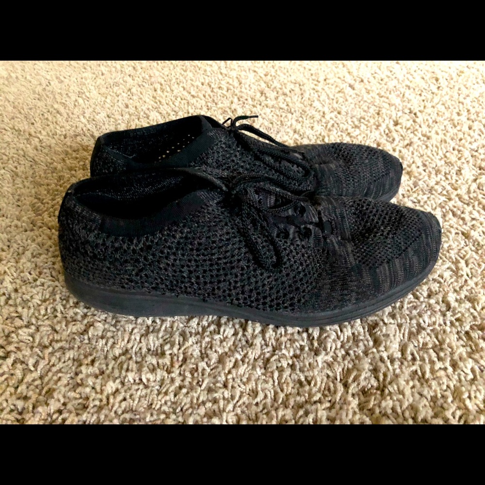 Nike flyknit racer, triple black anthracite